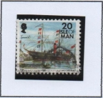 Stamps : Europe : Isle_of_Man :  Barcos, Tynwald I