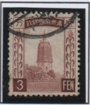 Stamps Japan -  pagoda un Liaoyang