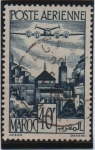 Stamps : Africa : Morocco :  avión sobre Salé