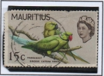 Stamps : Africa : Mauritius :  Periquito