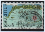 Sellos de Africa - Mauricio -  IV centenario de la Flota holandesa:La flota desembarcando 