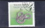 Stamps Hungary -  serpiente