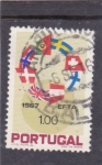 Stamps Portugal -  Anillo de Banderas de la E.F.T.A. Países