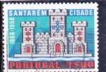 Sellos de Europa - Portugal -  Castillo de Santarem (detalle del escudo de armas de Santarem)
