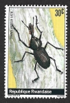 Stamps : Africa : Rwanda :  866 - Insecto