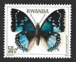 Sellos de Africa - Rwanda -  907 - Mariposa