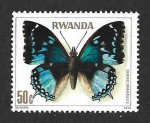 Sellos de Africa - Rwanda -  907 - Mariposa