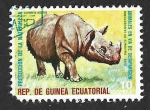 Sellos de Africa - Guinea Ecuatorial -  74-202 - Rinoceronte