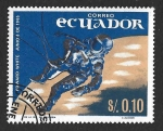 Stamps Ecuador -  749 - Logros de la Exploración Espacial