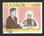 Sellos de America - Ecuador -  764B - L Aniversario del Nacimiento de John Fitzgerald Kennedy