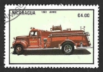 Stamps Nicaragua -  1310 - Camión de Bombero