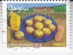 Sellos de Europa - Francia -  GASTRONOMÍA-Gougères - Pasta 