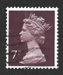 Stamps United Kingdom -  MH61 - Isabell II Reina de Inglaterra