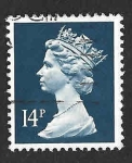 Stamps United Kingdom -  MH87 - Isabell II Reina de Inglaterra