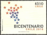 Sellos de America - Chile -  bicentenario, emblema