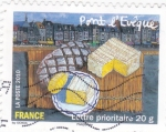 Stamps France -  GASTRONOMÍA-Queso Pont l'Eveque