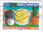 Sellos de Europa - Francia -  GASTRONOMÍA-Blanc Manger - Pudín de coco