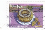 Stamps France -  GASTRONOMÍA-Pastel de crema de mantequilla Paris-Brest