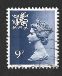 Stamps United Kingdom -  WMMH12- Isabell II Reina de Inglaterra (GALES)