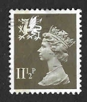 Stamps United Kingdom -  WMMH16- Isabell II Reina de Inglaterra (GALES)