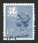 Stamps United Kingdom -  WMMH23- Isabell II Reina de Inglaterra (GALES)