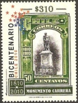 Stamps Chile -  bicentenario, monumento a carrera