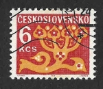 Sellos de Europa - Checoslovaquia -  J106 - Adorno