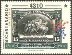 Stamps Chile -  bicentenario, primera salida de la escuadra libertadora