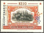 Stamps Chile -  bicentenario, toma de la maria isabel