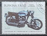 Stamps Burkina Faso -  Centenario de la Motocicleta - Ducati