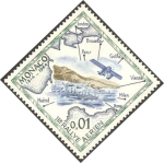 Stamps Monaco -  primer rally aereo