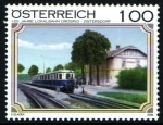 Stamps Austria -  120 aniv. trayecto Drösing- Zistersdorf