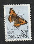 Stamps : Europe : Denmark :  1051 - Mariposa, Aglais urticae