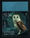 Stamps Cyprus -  serie- Aves nocturnas de Chipre