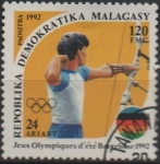 Stamps Madagascar -  Olimpiadas d' verano, Barcelona: Tiro con Arco