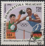 Sellos de Africa - Madagascar -  Olimpiadas d' verano, Barcelona: Boxeo