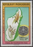 Stamps Madagascar -  L. Anv. D' l' FAO