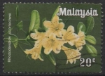 Sellos de Asia - Malasia -  Rododendro scortechinii