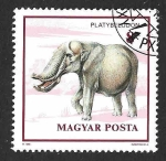 Stamps Hungary -  3267 - Platybelodon