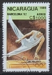 Stamps Nicaragua -  Juegos Olimpicos de verano 1992 Barcelona - Gimnasia