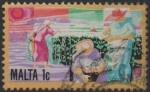 Stamps Malta -  Cultivo d' Algodon