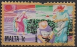 Stamps Malta -  Cultivo d' Algodon