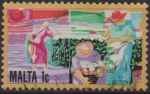 Stamps Malta -  Cultivo d' Algodon