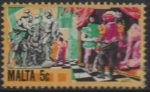 Stamps Malta -  Actores