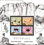 Stamps Botswana -  Pinturas rupestres en Tsodilo