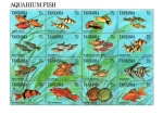 Stamps : Africa : Tanzania :  Peces de acuário
