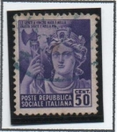 Stamps Italy -  Estatua d' l' Roma