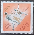Sellos de Europa - Hungr�a -  Juegos Olímpicos de verano 1964 Tokyo - Esgrima