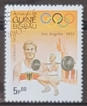 Stamps Guinea Bissau -  Juegos Olimpicos de verano 1984 Los Angeles - Halterofilia 