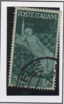 Stamps Italy -  Paz d' Fresco en Siena
